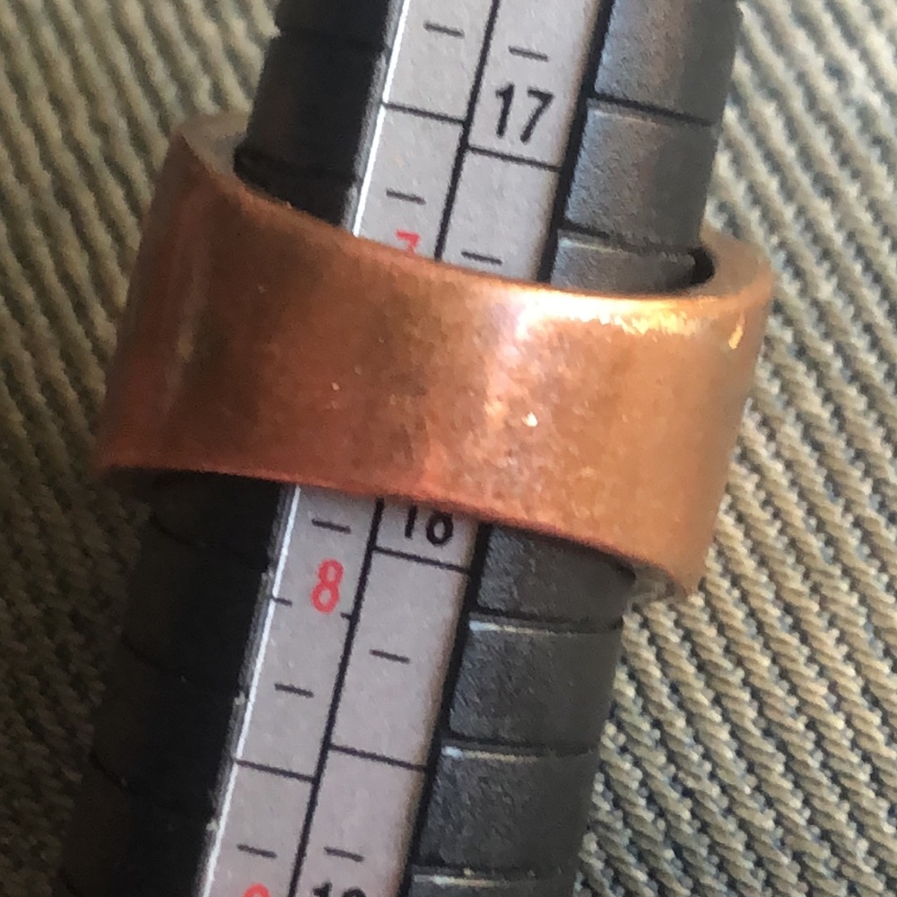 Vintage peach faceted stone ring - Picture 5 of 6